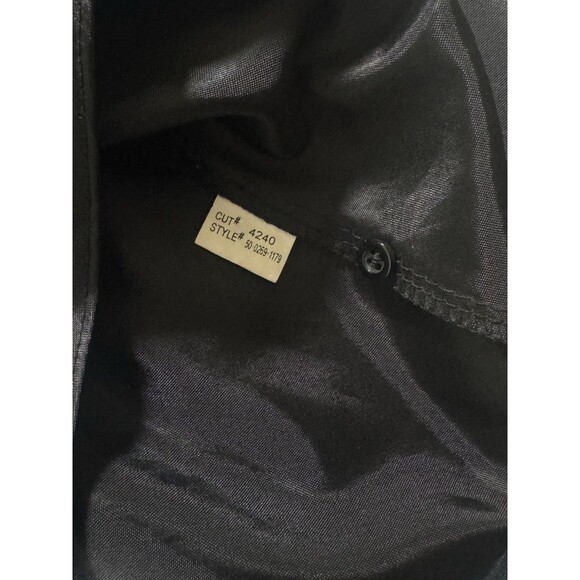 ICE 100% Silk Black Floral Maxi Dress | Sheer Sleeve | Ruffle Hem | 8 - Picture 5 of 6